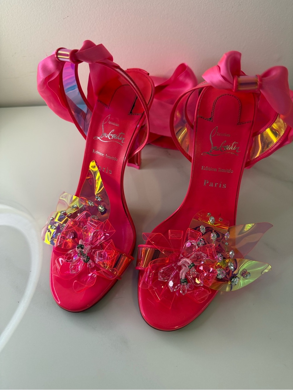 RARE Christian Louboutin Alyah du Désert 100 Édition Limitée Size 39 - Picture 10 of 12